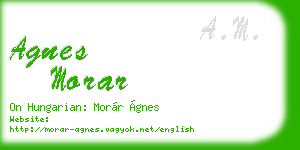agnes morar business card